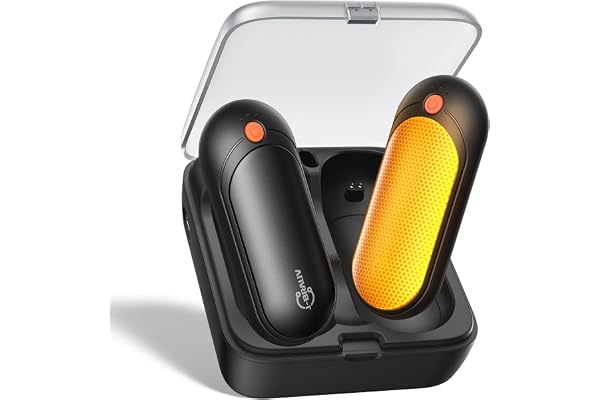 J-BRAUV Chaufferette Main Rechargeable Usb 2 P, 2000mAh Chaufferette Main Reutilisable Avec Boîte Recharge 10000mAh, 3 Niveaux Chaleur, Jusqu’à 24H, Chauffe Main Electrique Gaming Bureau Hommes Femmes