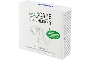 ARKA Testeur CO2 Aquarium mySCAPE-CO2 Checker avec 15 ML indicateur – Test Permanent avec Code Couleur – contrôle précis CO2 Plantes – Indispensable pour aquascaping Eau Douce