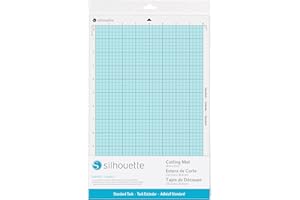 Hobbyplotter Silhouette Cutting Mat, Standard Adhesive, Blue White, 20 x 30.5 cm, Plastic, Rectangular, Single Layer