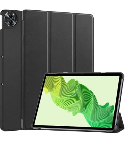 Cover Per Realme Pad Mini + 2 Pellicole Vetro Temperato: Custodia Trasparente Ultrasottile TPU Antiurto Con Paraurti Rinforzati, Protezione Completa