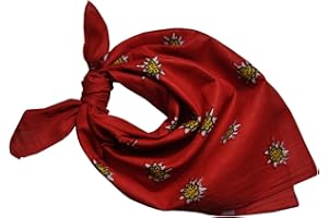 Alpin-Trachten Trachtentuch Halstuch Edelweiss Baumwolle AT-21