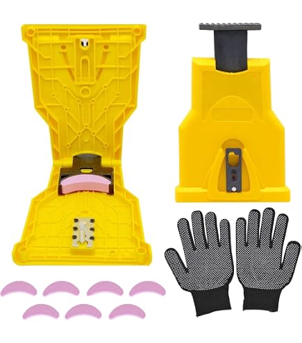 Shirem Universal Chainsaw Sharpener Kit With 13 Stones - Portable Sharpener For 14", 16", 18", 20" Chainsaw Bars