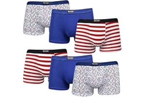 DOUBLE M, Pack 6 Calzoncillos Niño Algodón, Ropa Interior Suave, Calzoncillos Surtidos, Ropa Interior Niño, Diferentes Tallas para Niños Desde 2 hasta 12 Años