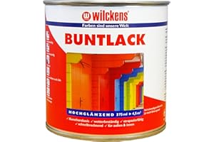 Wilckens Resin Coloured Varnish for Indoor and Outdoor Use, High Gloss, 375 ml, RAL 9005 Jet Black