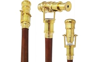 UK GIFT Telescope walking Stick Folding Spyglass Brass Cane Telescope with Indian Rosewood Stick