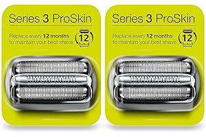 WONE 2Pack 32S Series 3 Electric Shaver Replacement Head Accessories Compatible with Braun S3 Foil & Cutter Razor Heads, Applicable for Braun S3 3040s 3010s 310s 3000s 3050cc 3080s 390cc Etc