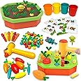 kramow Montessori Toys for 2 year olds, Carrot Harvest Game, Bug Catching, Color Sorting, Card Games, Educational Toys, Learning Toys Gifis for Girls Boys Kids 2 3 year olds