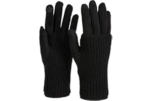 styleBREAKER Damen 3 in 1 Touchscreen Handschuhe mit abnehmbarer Strick Stulpe | Winterhandschuhe | 3 Tragevarianten | Weich warm elastisch in vielen Farben
