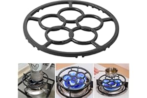 Gocoffun Gusseisen Wok Ständer Ring Rutschfest Reduzierer für Mokka Kaffeemaschine Kleiner Topf Untersetzer für Gaskocher Campingkocher