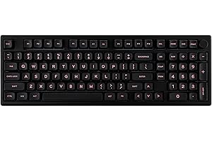 EPOMAKER Galaxy100 Tastiera Meccanica in Alluminio QMK/VIA con 8000mAh, Tastiera da Gioco al 96% con Tastierino Numerico, USB-C/BT5.0/2.4GHz Wireless Hot-Swap (Nero, Wisteria Linear Switch)