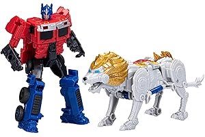 Transformers: Rise of The Beasts, Beast Alliance, Pack de 2 Figurines Beast Combiners Optimus Prime, dès 6 Ans, 12,5 cm