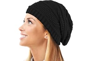 TOSKATOK® Mesdames, Doux, empoté Bonnet Beanie tricoté