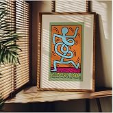 Fark Tanıtım Keith Haring &Ccedil;er&ccedil;evesiz Poster, Modern Dekoratif &Ccedil;er&ccedil;evesiz Poster, Tablo, KeithHaring-4, 40 x 50