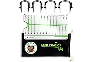 BACK 2 BASICS GOLF | Pro Path Golf Putting Alignment Mirror | Portable Golf Training Aids | Golf Swing Trainer Aid | Golf Training Equipment | For Outdoor Putting Green or Indoor Putting Mat