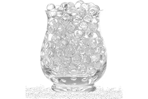 GALTD Clear Water Beads for vases 5000 Plus (65g) Biodegradable Balls Size 2.5-3mm, Making Floating Candles Stress Relief as Vase Filler for Home Plants Craft and Decoration