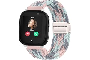 Issinlky Kinder Nylon geflochtene Band kompatibel mit Xplora X6, elastische magnetische Schnalle Band für Xplora X6 Play