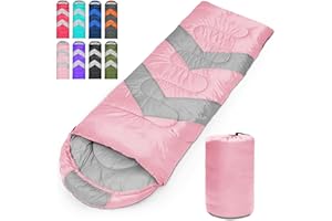 Tesmien Sleeping Bag for Adults & Kids 3-4 Season Warm Weather and Winter Lightweight, Waterproof for Teens, Men's Indoor & Outdoor Camping/Traveling/Hiking