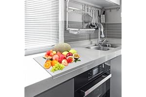 SchSin Planche à découper en acrylique Planche à découper transparente non glissante avec rectangle à lèvres Planche à découper réutilisable Planche à découper Planche à découper Multiusage Protecteur