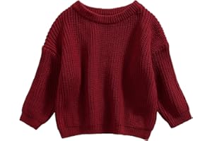 L&ieserram Baby Girl Boy Knitted Jumper Sweater Newborn Kids Long Sleeve Knitwear Toddler Casual Top Clothes Children's Pullover Outfit Autumn Winter 0-5 Years
