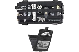 WYNEX Molle Visor Panel Organizer, Tactical Car Sun Visor Cover Molle Webbing Compatible Elastic Slots Vehicle Visor Storage Holder Pouch with 3 Elastic Strap Compatible F150 F550