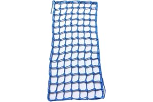 LJBD Red de Escalada Poliéster Resistente Red de Seguridad Para Niños 12mm/12cm de Protección Contra Caídas para Columpios, Jardín, Patio de Recreo Carrera de Obstáculos(Size:91*274cm(3*9ft),Color:azul)