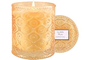 LA JOLÍE MUSE LA Jolie Muse Pumpkin Chai Scented Candle, Fall Candle, Natural Soy Candle, 40 Hours Burning Time, Luxury Candle Gift for Women & Men, House Warming Gift