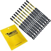 SabreCut 10er Set Schlagschrauber-Bits H4 Sechskant 89 Mm – Magnetisch, Für Dewalt, Milwaukee, Bosch, Makita