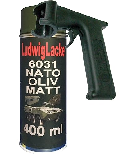 Nato Oliv Matt Spraydose + Spraydosengriff RAL 6031 Bronzegrün