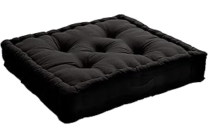 ED ENJOY HOME Duża poduszka Lucas, 50 x 50 x 10 cm, czarna