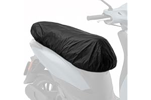 Auto Accessori Lupex - Housse de selle universelle taille L 86x48 cm, tissu imperméable, protège-selle pour scooter et moto, en polyester, couleur noire, avec sac, également disponible en M, XL, Maxi