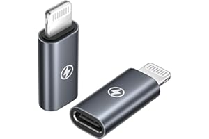 POUTEK USB C auf Lightning Adapter (2Stück), Adapter USBC auf Lightning Adapter USBC auf iPhone PD 36W Schnelles Laden für iPhone 14/14 Pro/13 12 11 Pro Max/Mini/XS/XR/iPad/iPod/AirPods, Nicht für Audio/OTG