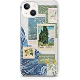 Multitronic iPhone 15 ile Uyumlu Van Gogh Desenli Şeffaf Telefon Kılıfı