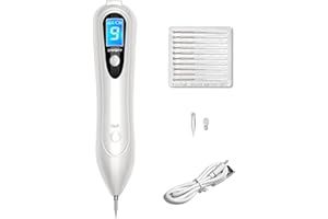 Syluxe Stylo Laser Anti-Taches,Dissolvant Traitement Verrues Plasma Électrique Removal Pen, blanc, écran LCD, portable