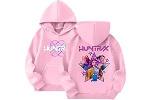 GENERIC K K-Pop D-Demon H-Hunters Hoodies for Kids Girls Boys, KK-pop Costume Vintage Y2k Pullover Hip Hop Streetwear Long Sleeve Hooded Sweatshirt Merch Hoodie Carton Print Sweatshirts Hoody
