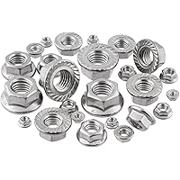 Flanschmuttern mit Sperrverzahnung M3 DIN 6923 Edelstahlmuttern Sperrzahnmuttern Bundmuttern Sechskantmuttern mit…