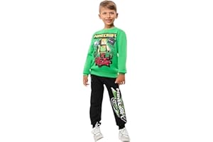 TERRANOVA Bambino Pantaloni Tuta Minecraft®. vestibilità Regular. Variante Nero
