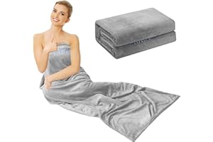 MIXIAO Infrared Sauna Blanket Towel Inserted 30" x 70" Reusable Machine Washable Insert Towel Easy Detoxification Simplifies Clean-Up Super Absorbent Perfect Companion for Infrared Sauna Blanket