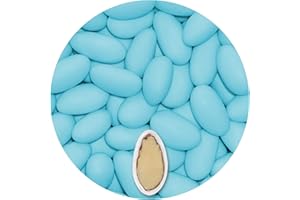 EinsSein 0,5kg Peladillas de almendras boda Gracile midi azul celeste mate peladilla almendra bautizo bautizos grageas comunion comunión niño baratas confeti Fiesta cumpleaños chocolate Evento