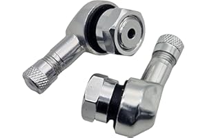‎NAAA 2x Motorrad Alu Winkelventil Silber 11,3mm Ventile Eckventil Ventil