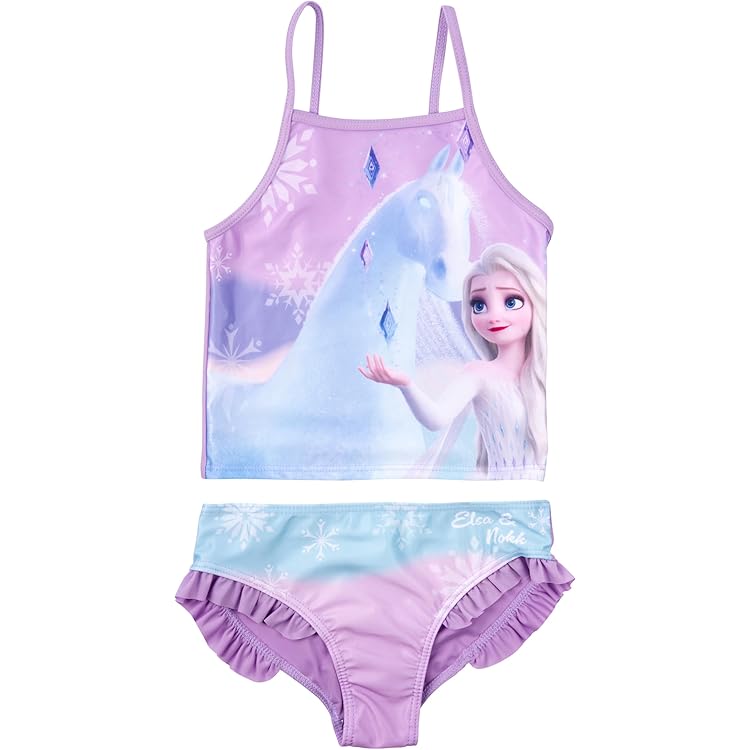 IEFIEL Set van 3 meisjes bikini met bloemenprint badpak rugvrij top en bikinibroek korte shorts Hawaii badmode badkleding maat 98-176, 158-164
