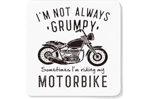Getting Shirty - I'm Not Always Grumpy Sometimes I'm Riding My Motorbike - Drink Coaster