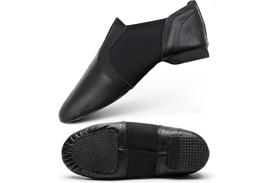 Slip on Jazz Shoes Neoprene Jazz Dance Shoes, Leather Jazz & Modern Dance Shoes