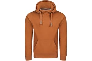 riverso Hoodie Herren Regular Fit RIVNiklas Kapuzenpullover Pullover Cross-Over-Kragen Grau Braun Grün Rot Blau Schwarz Beige S M L XL XXL 3XL 4XL 5XL