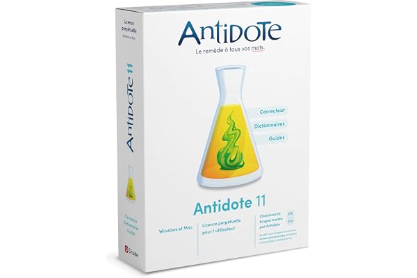 Antidote 11 - Correcteur et dictionnaires pour le français ou l'anglais - Licence perpétuelle|1|PC/Mac
