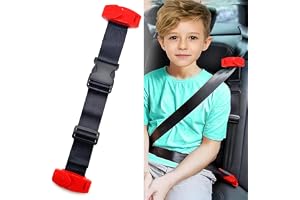VELEGO Child Seat Belt Adjusters - Adjustable Seat Belt Positioners with Clips and Positioning Straps, Shoulder and Neck Belt Adjusters to Protect The Comfort and Safety of Children's Shoulders Necks