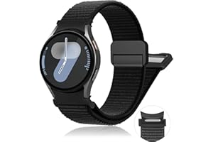 YUIYUKA Ein Klick Magnet Armbänder für Samsung Galaxy Watch 7 6 5 4 FE Armband 40mm 44mm/Watch 6&4 Classic 47mm 43mm 46mm 42mm/5Pro 45mm Herren/Damen,Fabric Nylon Strap Sport Band für Galaxy Watch 7 FE 6 5 4