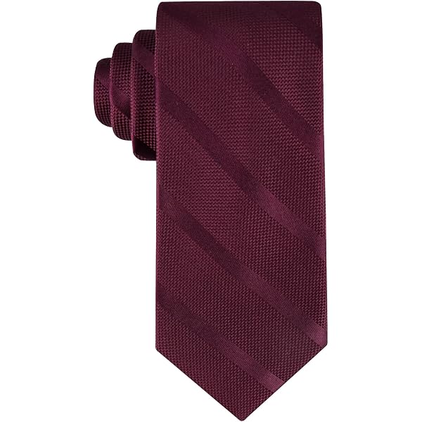 Cravatta In Seta 100% Lorenzo Cana, Rossa A Righe Tono Su Tono, Larga 7,5 Cm, Lunga 150 Cm, Perfetta Per Matrimonio - 3