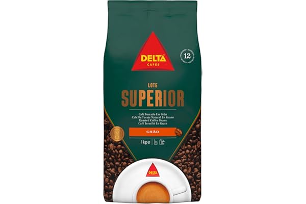 Delta Cafés Lote Superior - Café en Grano - Cuerpo y Sabor Duradero - Sutil Acidez y Aroma Energético - 1 Kg