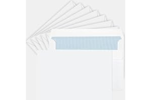 Youngly® C6 White Peel & Seal Envelopes (114mm x 162mm) – Pack of 50, 80gsm Self-Seal Mailing Envelopes, Airtsecure & Adhesive Closure, Ideal for Letters, Invoices, Greeting Cards