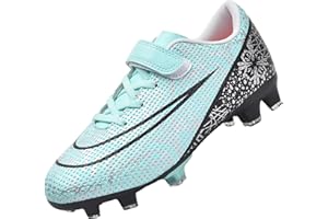 VLOOKST Boys' Football Boots Astro Turf Trainers Kids Girls Spikes Football Shoes Junior Cleats Soccer Shoes Outdoor Athletic Sport Football Trainers